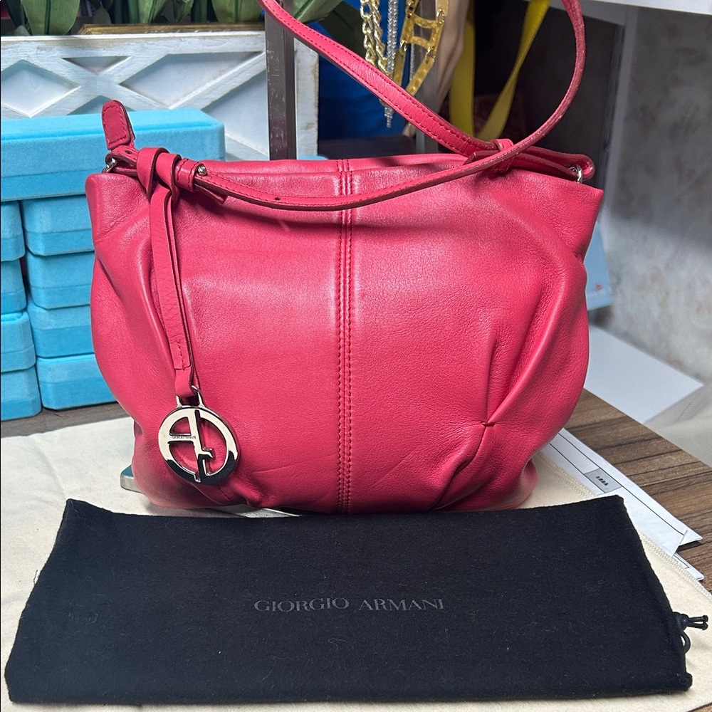 Giorgio Armani Leather Shoulder crossbody Bag